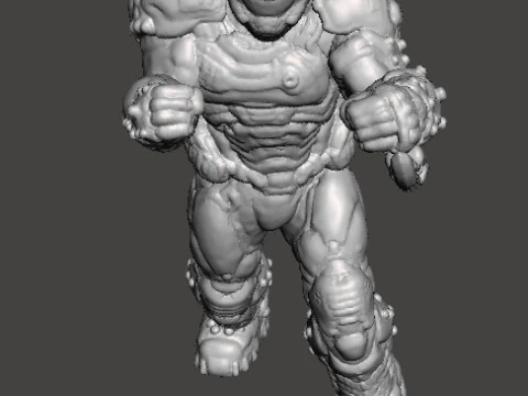SLAYER HAND TO HAND MINIATURE MODEL FIGURE FOR SCIFI GAMES RPG DND 3D Print Model