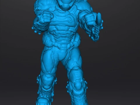 SLAYER HAND TO HAND MINIATURE MODEL FIGURE FOR SCIFI GAMES RPG DND 3D Print Model