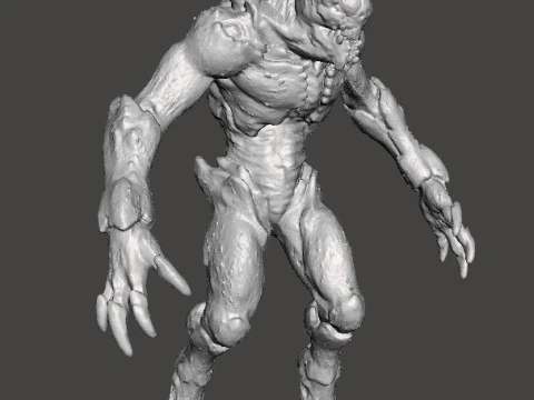 PROWLER DEMON MINIATURE MODEL FIGURE FOR FANTASY OR SCIFI GAMES RPG DND 3D Print Model