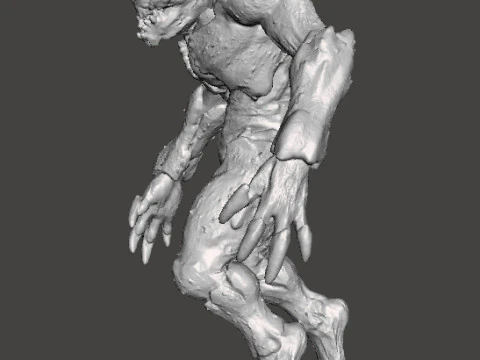 PROWLER DEMON MINIATURE MODEL FIGURE FOR FANTASY OR SCIFI GAMES RPG DND 3D Print Model