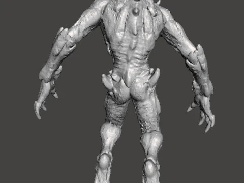 PROWLER DEMON MINIATURE MODEL FIGURE FOR FANTASY OR SCIFI GAMES RPG DND 3D Print Model