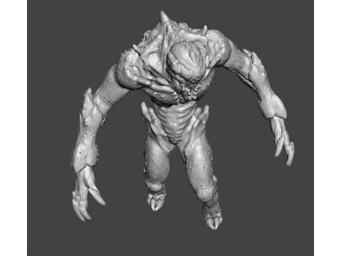 PROWLER DEMON MINIATURE MODEL FIGURE FOR FANTASY OR SCIFI GAMES RPG DND 3D Print Model