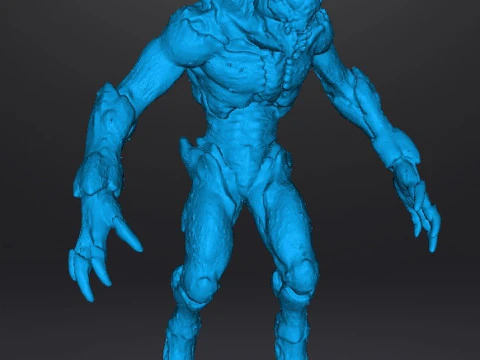 PROWLER DEMON MINIATURE MODEL FIGURE FOR FANTASY OR SCIFI GAMES RPG DND 3D Print Model