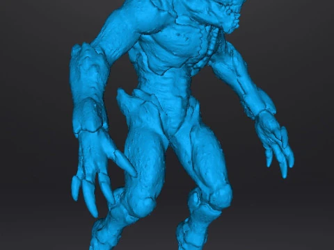 PROWLER DEMON MINIATURE MODEL FIGURE FOR FANTASY OR SCIFI GAMES RPG DND 3D Print Model