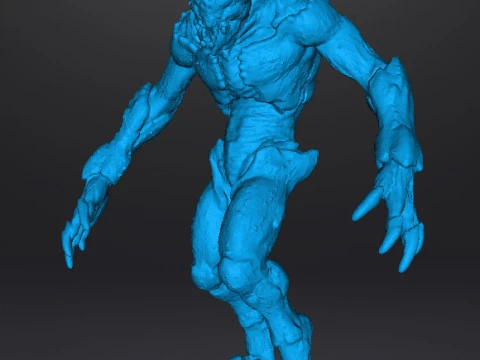 PROWLER DEMON MINIATURE MODEL FIGURE FOR FANTASY OR SCIFI GAMES RPG DND 3D Print Model