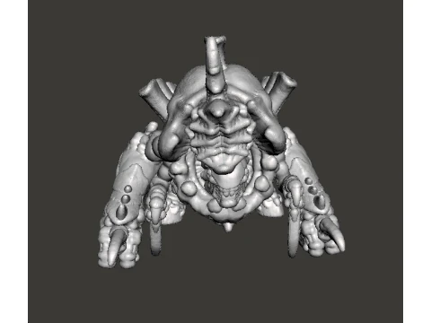 6MM SCALE SPACEBUGS CANNON MINIATURE MODEL FOR SCIFI OR FANTASY GAMES 3D Print Model