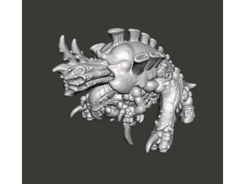 6MM SCALE SPACEBUGS CANNON MINIATURE MODEL FOR SCIFI OR FANTASY GAMES 3D Print Model