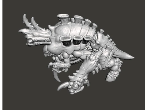 6MM SCALE SPACEBUGS CANNON MINIATURE MODEL FOR SCIFI OR FANTASY GAMES 3D Print Model