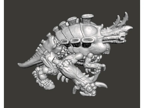 6MM SCALE SPACEBUGS CANNON MINIATURE MODEL FOR SCIFI OR FANTASY GAMES 3D Print Model