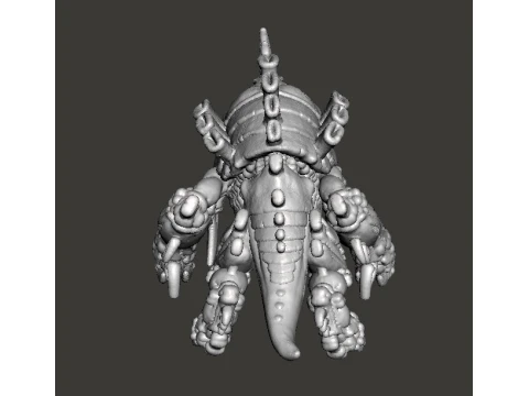 6MM SCALE SPACEBUGS CANNON MINIATURE MODEL FOR SCIFI OR FANTASY GAMES 3D Print Model