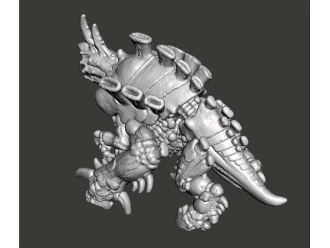 6MM SCALE SPACEBUGS CANNON MINIATURE MODEL FOR SCIFI OR FANTASY GAMES 3D Print Model