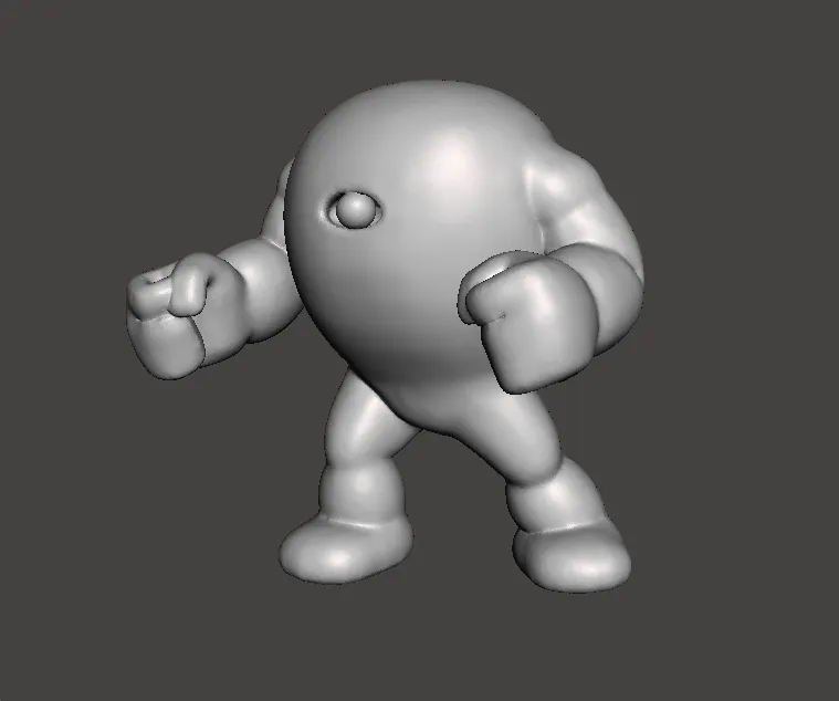 イエロー デビル ミニチュア モデル SF またはファンタジー ゲーム RPG DND 3Dプリントモデル .c4d .max .obj .3ds .fbx .stl .blend 