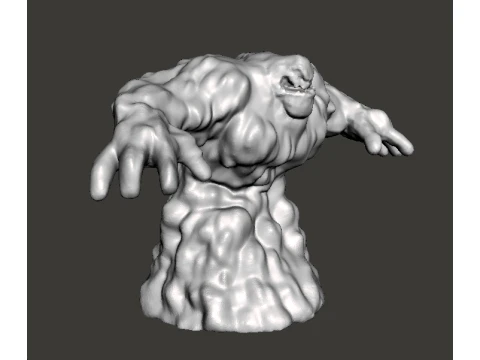 BOUE TITAN MONSTRE G&eacute;ANT MINIATURE JEUX RPG MDN Modèles 3D en vedette