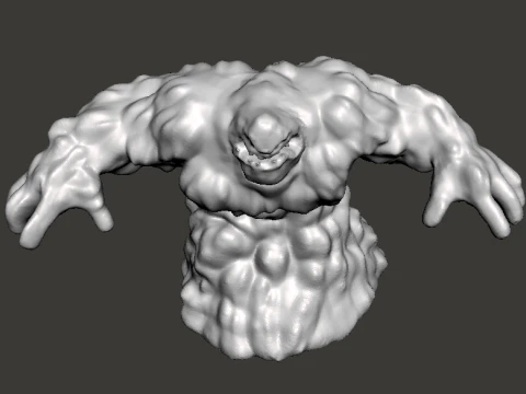 BOUE TITAN MONSTRE G&eacute;ANT MINIATURE JEUX RPG MDN Modèles 3D en vedette