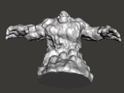 BOUE TITAN MONSTRE G&eacute;ANT MINIATURE JEUX RPG MDN Modèles 3D en vedette