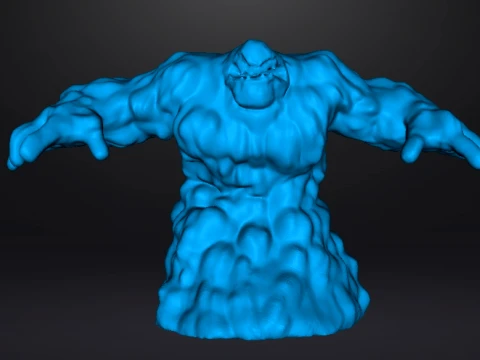 BOUE TITAN MONSTRE G&eacute;ANT MINIATURE JEUX RPG MDN Modèles 3D en vedette