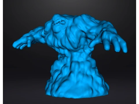 BOUE TITAN MONSTRE G&eacute;ANT MINIATURE JEUX RPG MDN Modèles 3D en vedette