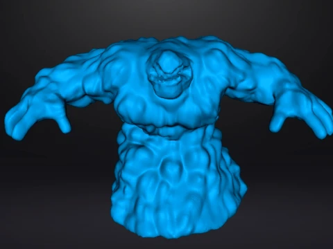 BOUE TITAN MONSTRE G&eacute;ANT MINIATURE JEUX RPG MDN Modèles 3D en vedette