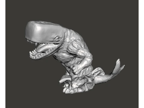 KUJIRA GIANT WHALE KAIJU MONSTER MINIATURE GAMES RPG DND 3D Print Model