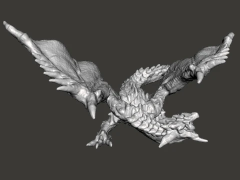 RATHALOS FIGURE MODEL PLASTIC TOY DRAGON MONSTER FANTASY GAMES WH 3D Print Model
