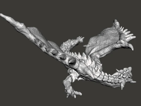 RATHALOS FIGURE MODEL PLASTIC TOY DRAGON MONSTER FANTASY GAMES WH 3D Print Model