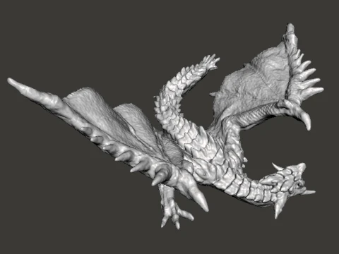 RATHALOS FIGURE MODEL PLASTIC TOY DRAGON MONSTER FANTASY GAMES WH 3D Print Model