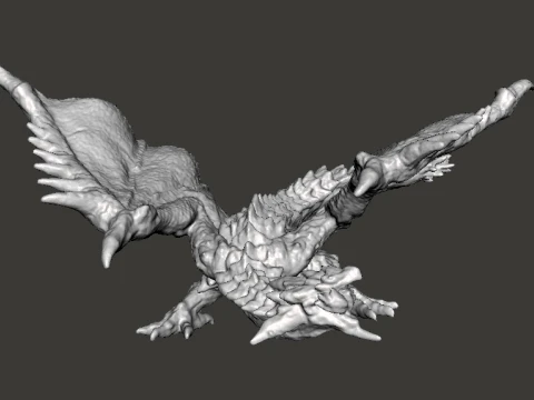 RATHALOS FIGURE MODEL PLASTIC TOY DRAGON MONSTER FANTASY GAMES WH 3D Print Model
