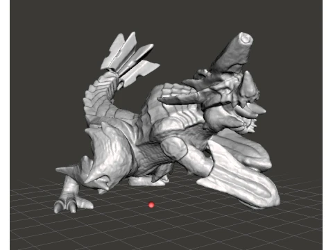 BRACHYDIOS FIGURE MODEL MAINAN PLASTIK DRAGON MONSTER FANTASY GAMES WH Model Cetak 3D