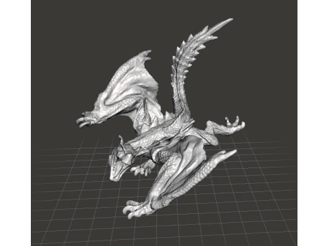 TIGREX FIGURE MODEL MAINAN PLASTIK DRAGON MONSTER FANTASY GAMES WH Model Cetak 3D