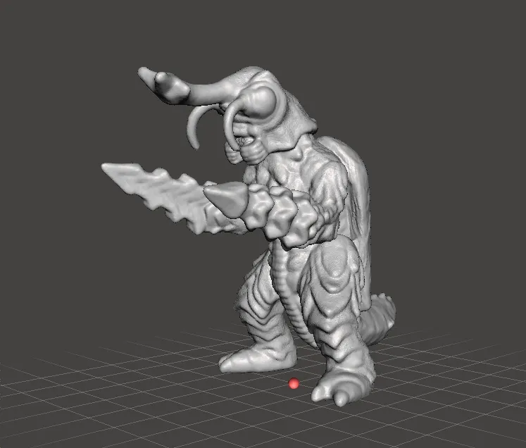 MEGALON KAIJU GIANT MONSTER MINIATURE GAMES RPG DND 3D Print Model .c4d .max .obj .3ds .fbx .stl .blend 