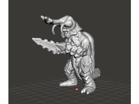 MEGALON KAIJU GIANT MONSTER MINIATURE GAMES RPG DND 3D Print Model