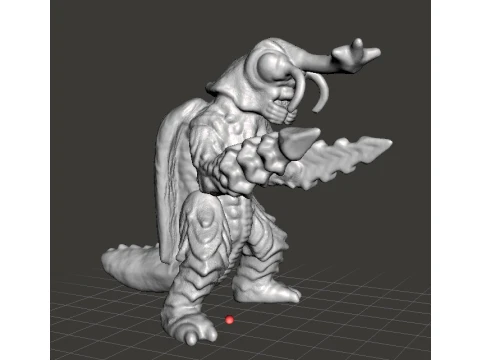 MEGALON KAIJU GIANT MONSTER MINIATURE GAMES RPG DND 3D Print Model