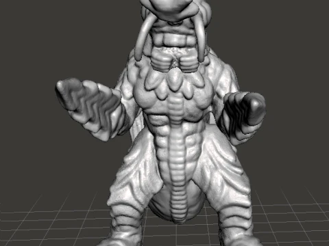 MEGALON KAIJU GIANT MONSTER MINIATURE GAMES RPG DND 3D Print Model