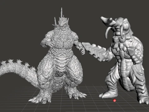 MEGALON KAIJU GIANT MONSTER MINIATURE GAMES RPG DND 3D Print Model