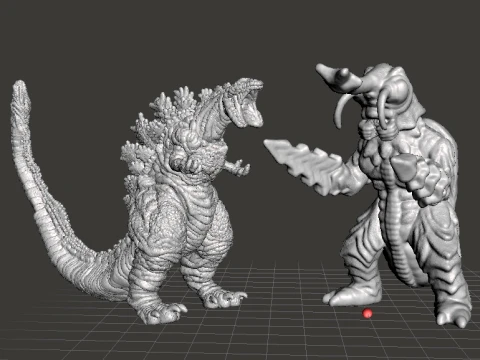 MEGALON KAIJU GIANT MONSTER MINIATURE GAMES RPG DND 3D Print Model