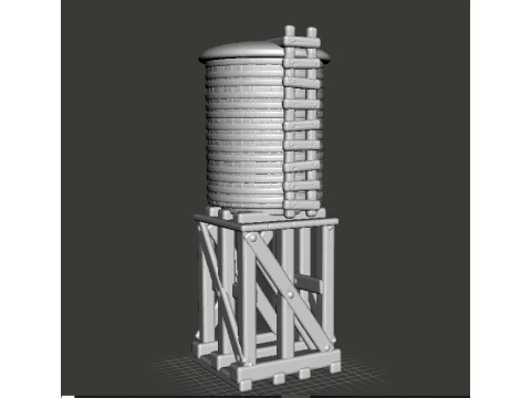6MM SCALE WATER TANK MINIATURE MODEL FOR EPIC GAMES 3D Print Model