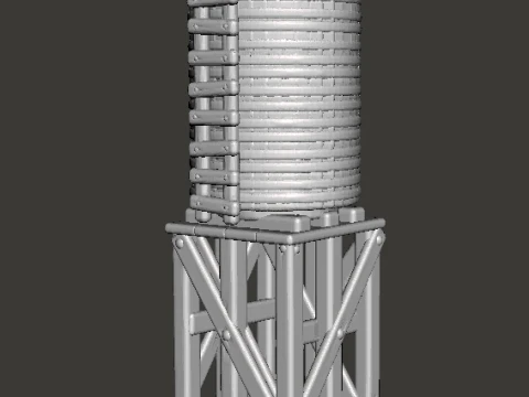 6MM SCALE WATER TANK MINIATURE MODEL FOR EPIC GAMES 3D Print Model