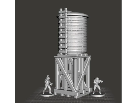 6MM SCALE WATER TANK MINIATURE MODEL FOR EPIC GAMES 3D Print Model