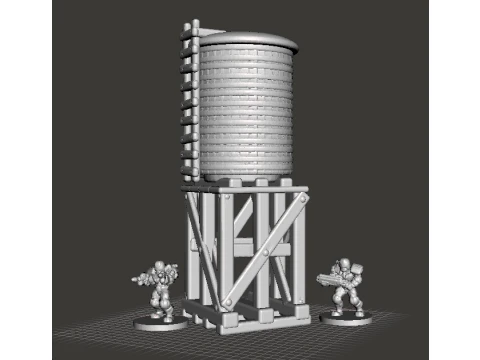 6MM SCALE WATER TANK MINIATURE MODEL FOR EPIC GAMES 3D Print Model