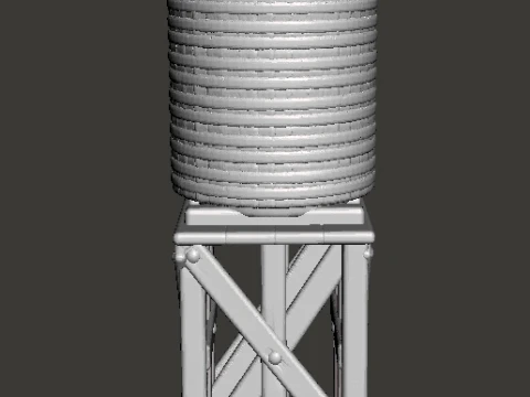 6MM SCALE WATER TANK MINIATURE MODEL FOR EPIC GAMES 3D Print Model
