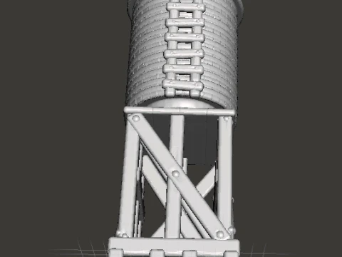 6MM SCALE WATER TANK MINIATURE MODEL FOR EPIC GAMES 3D Print Model