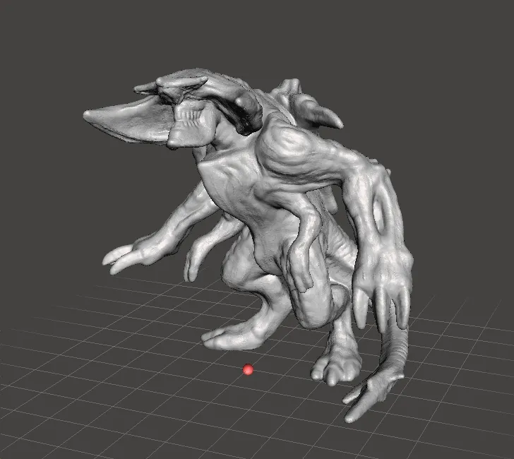 SCUNNER KAIJU MONSTER MINIATURE GAMES RPG DND 3D Print Model .c4d .max .obj .3ds .fbx .stl .blend 