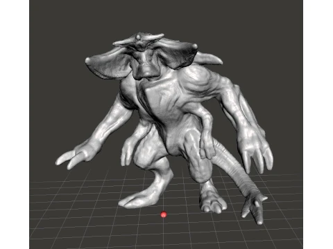 SCUNNER KAIJU MONSTER MINIATURE GAMES RPG DND 3D Print Model
