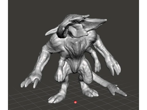 SCUNNER KAIJU MONSTER MINIATURE GAMES RPG DND 3D Print Model