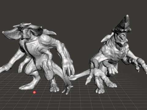 SCUNNER KAIJU MONSTER MINIATURE GAMES RPG DND 3D Print Model