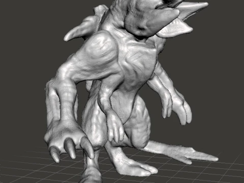 SCUNNER KAIJU MONSTER MINIATURE GAMES RPG DND 3D Print Model