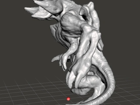 SCUNNER KAIJU MONSTER MINIATURE GAMES RPG DND 3D Print Model