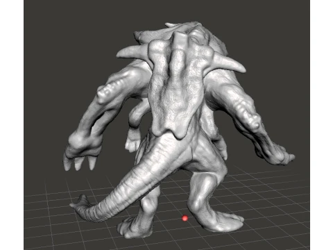 SCUNNER KAIJU MONSTER MINIATURE GAMES RPG DND 3D Print Model