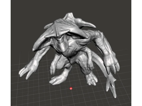 SCUNNER KAIJU MONSTER MINIATURE GAMES RPG DND 3D Print Model