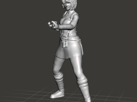 RE3 JILL MINIATURE MODEL FOR HORROR OR SCIFI GAMES RPG DND 3D Print Model